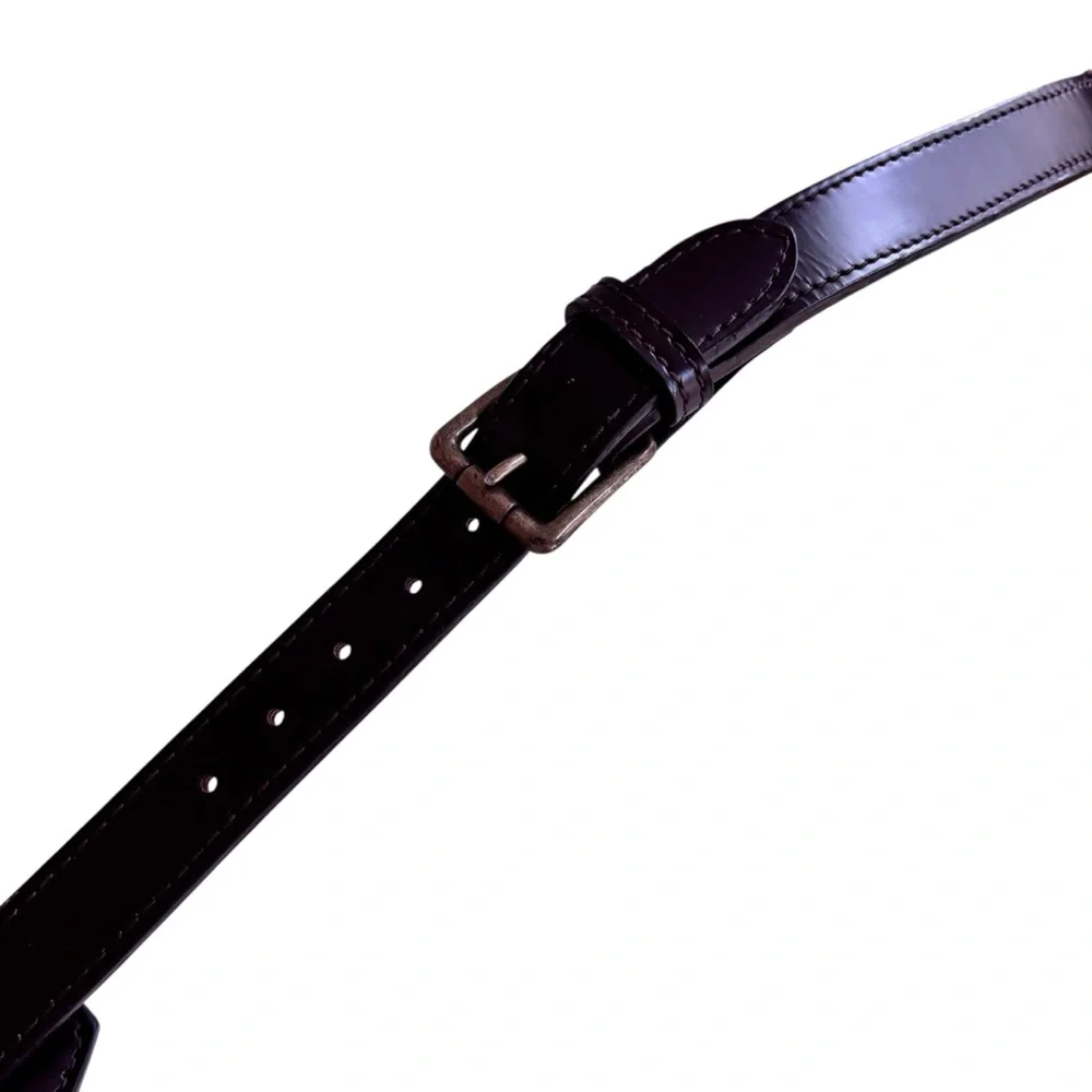 Polo Ralph Lauren Brown Leather laptop luggage Strap